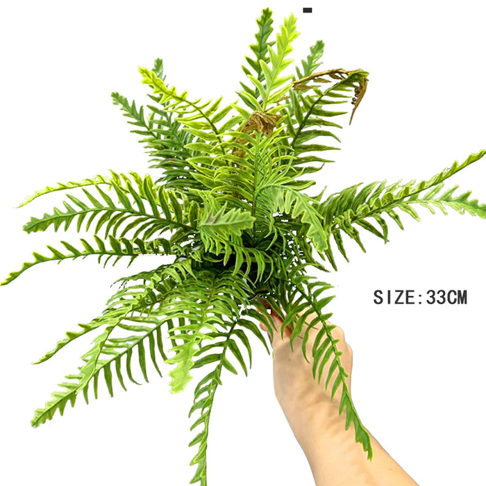Artificial Fern Leaves Persian Grass Plant – 33-48cm Hanging Wall Décor for Home, Office, and Outdoor DIY Landscaping
