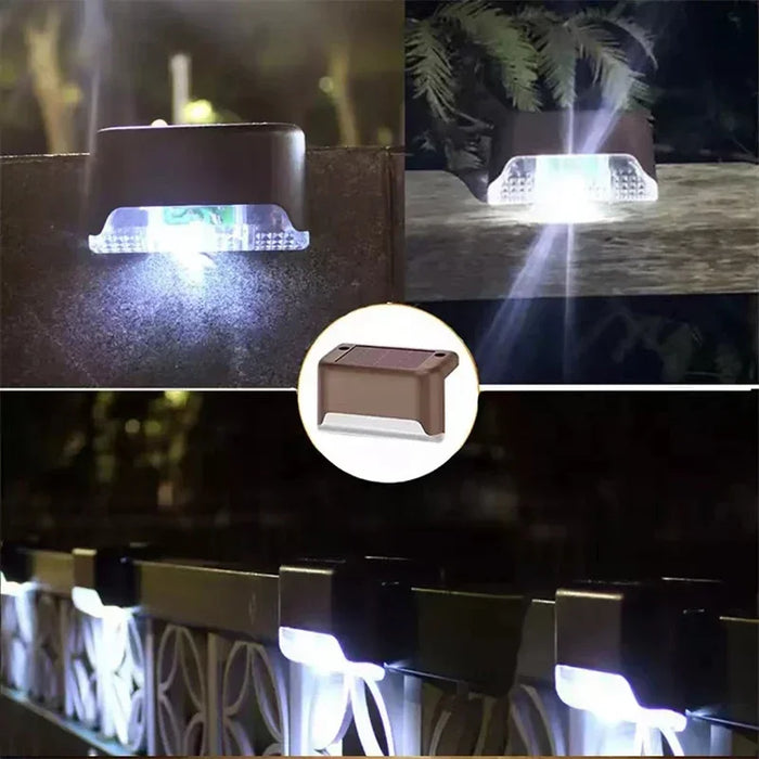 Solar Deck Lights – 12-Pack Waterproof LED Outdoor Step Lights for Railing, Stairs, Pathway, Yard, Patio, and Fence