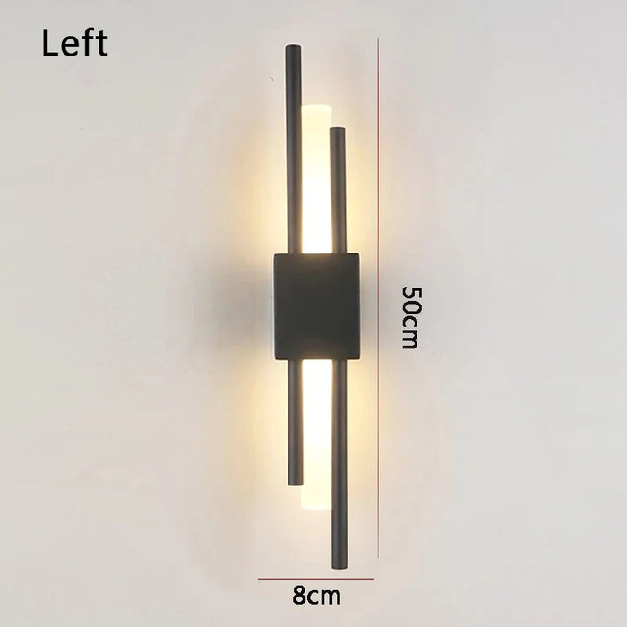 Nordic LED Wall Lamp – Contemporary Wall Sconce for Bedroom, Staircase, and Living Room