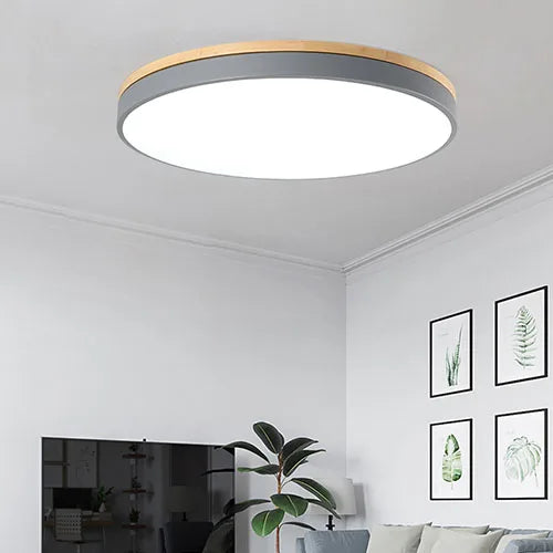 Modern LED Ceiling Light – 27W Surface-Mounted Fixture with Warm, Cold, and Natural Light Options for Living Room, Bedroom, and Kitchen