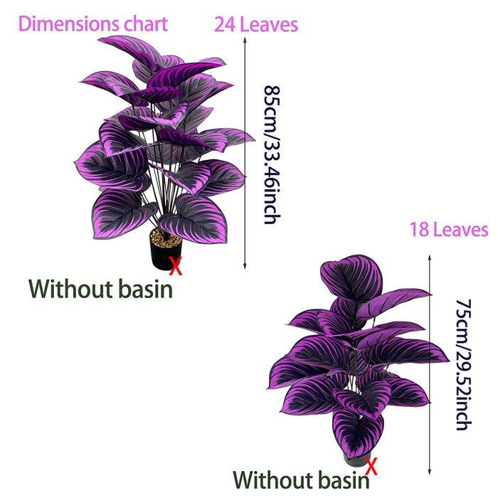Elegant Purple Artificial Plant – Perfect for Home, Office, Wedding & Spring Decor – Floor Display, Container Not Included, Size: 75 CM and 85 CM