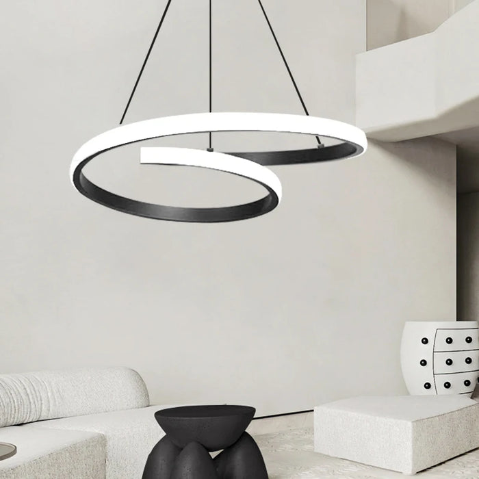 Minimalist LED Pendant Light – Modern Circular Hanging Lamp for Dining Room, Bedroom & Study Room