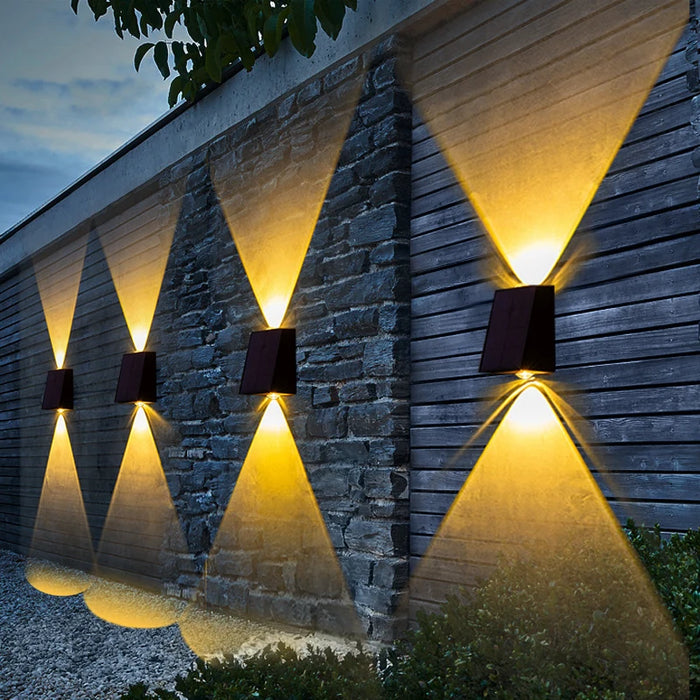 Upgrade LED Outdoor Wall Solar Lights – Waterproof Garden Lighting for Villa, Patio, Stair, and Corridor Decoration