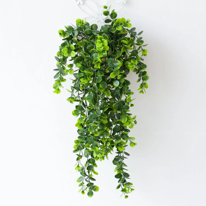 80cm Artificial Eucalyptus Vine – Silk Green Hanging Plant for Indoor and Outdoor Home Decoration, Wedding, and Party