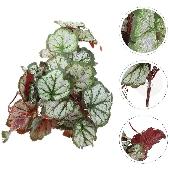 hermit crab terrarium plants Artificial Hermit Crab Plants for Tank – Suction Cup Hanging Vines, Re — Clasterior