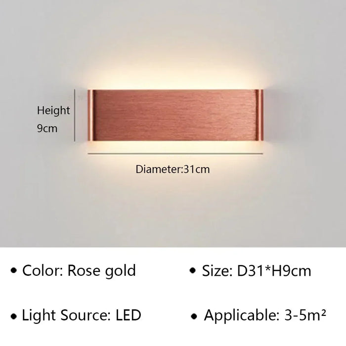 Modern LED Wall Lamp – Stylish Wall Sconce for Bedroom, Living Room, Bathroom, Stairs & Aisle, Indoor Lighting Fixture