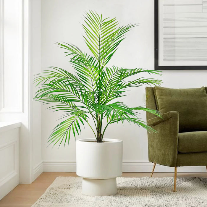 90cm Artificial Sunflower Paradise Palm Tree – Tropical Green Plastic Plant for Home, Garden, and Christmas Decoration