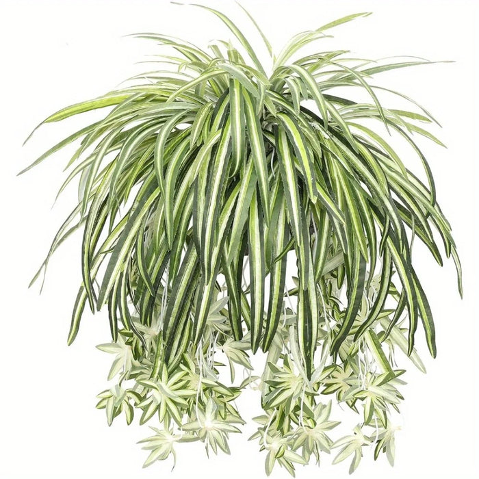 1pc 23.6-inch Large Artificial Hanging Plant – Silk Vine for Home Interior Decoration (No Basket)