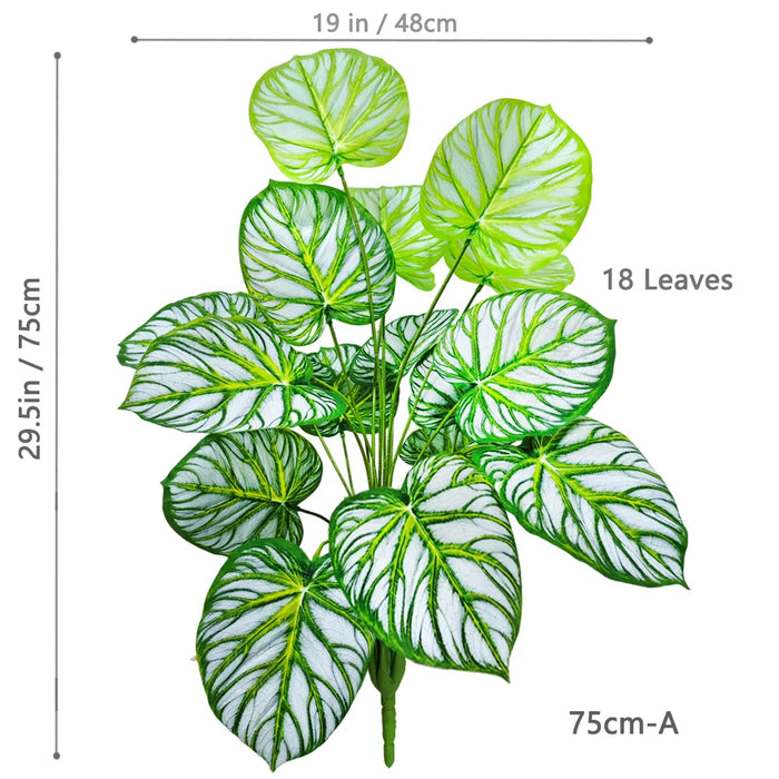 60-105cm Artificial Water Lily & Apple Leaf Potted Plant – Purple Violin Leaf Ornament for Home, Office, and Event Decor