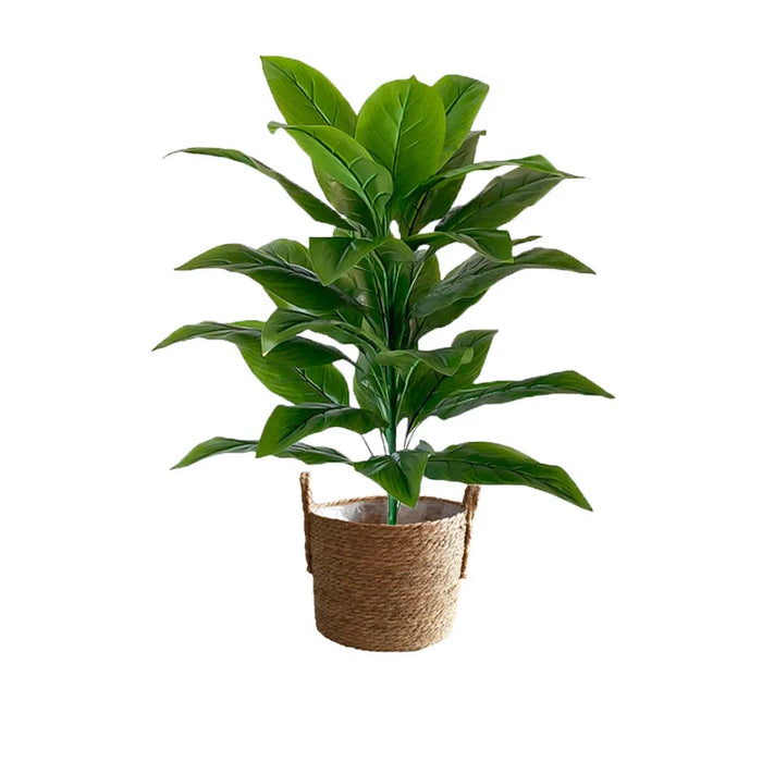 98cm Large Artificial Palm Tree – Monstera Plastic Leaves for Home and Garden Decoration, Lifelike Faux Plant for Indoor/Outdoor Use