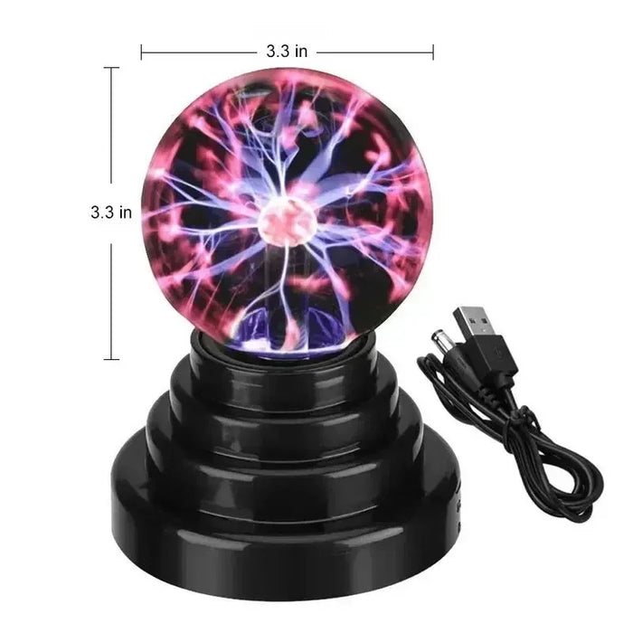 8-Inch Sound Control Magic Plasma Ball Lamp – LED Night Light with Touch & Sound Sensitivity for Party, Christmas, & Atmosphere Decor