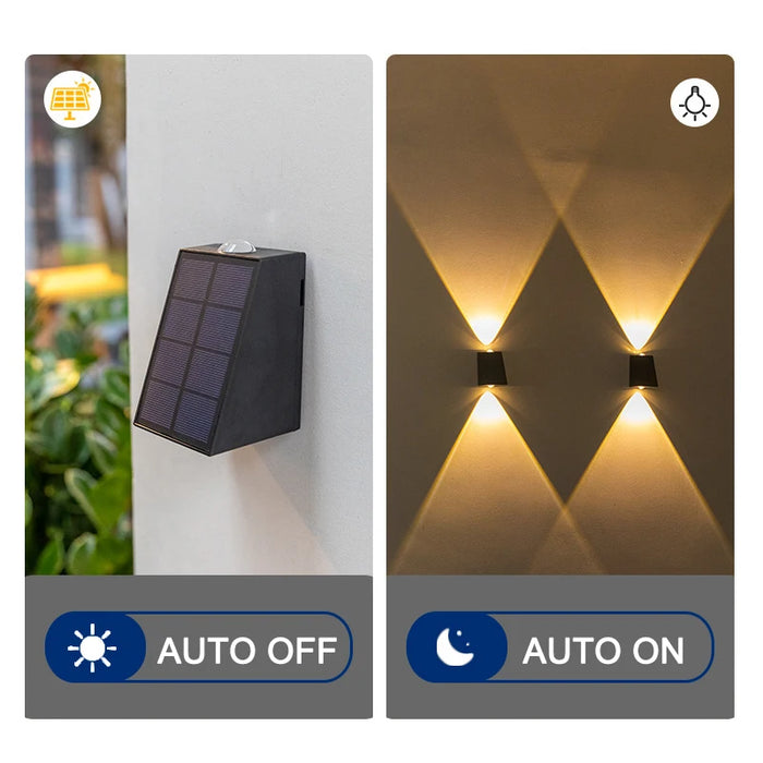 Upgrade LED Outdoor Wall Solar Lights – Waterproof Garden Lighting for Villa, Patio, Stair, and Corridor Decoration