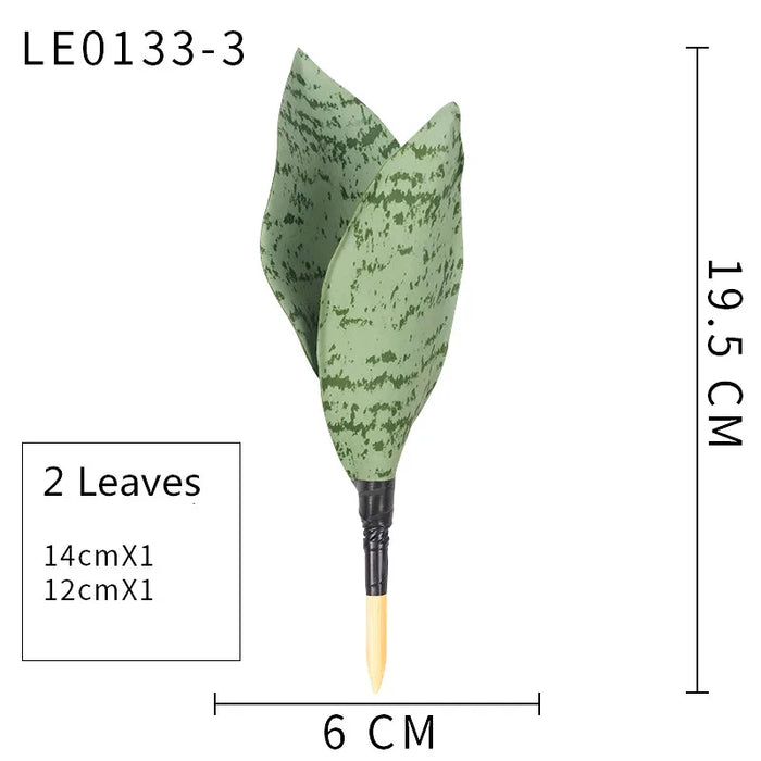 Artificial Sansevieria Plant – 21-68cm Long Tropical Piran Leaves for Hotel, Office, and Home Décor