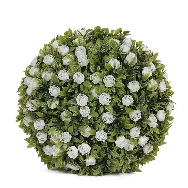 Artificial Flower Balls – Hanging Decorative Fake Plant for Outdoor Garden, Courtyard, and Home Decor