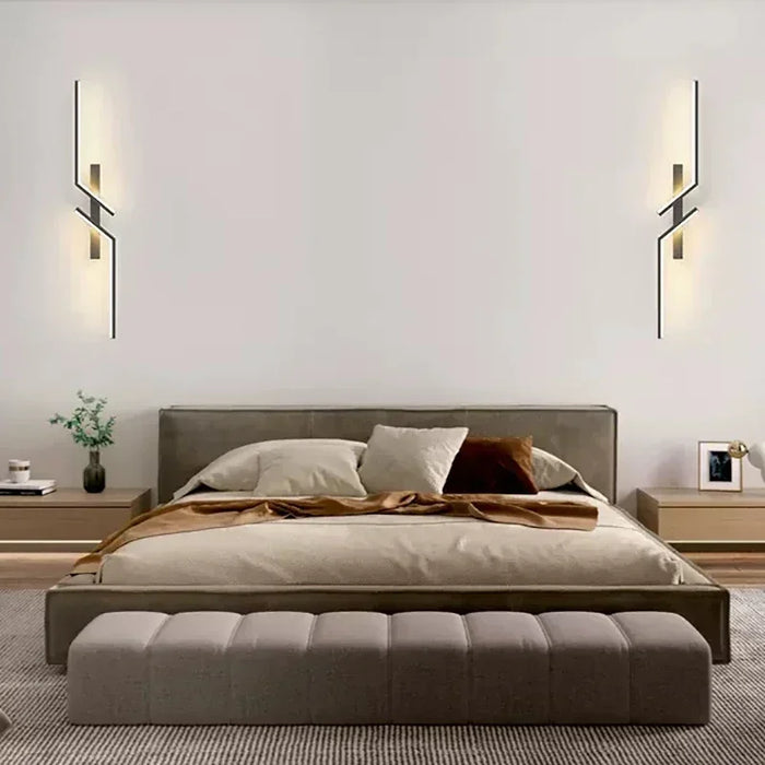 LED Wall Lamp with Remote Control – Modern Minimalist Wall Sconce for Bedroom, Living Room, and Home Decor – Dimmable & Anti-Glare Lighting