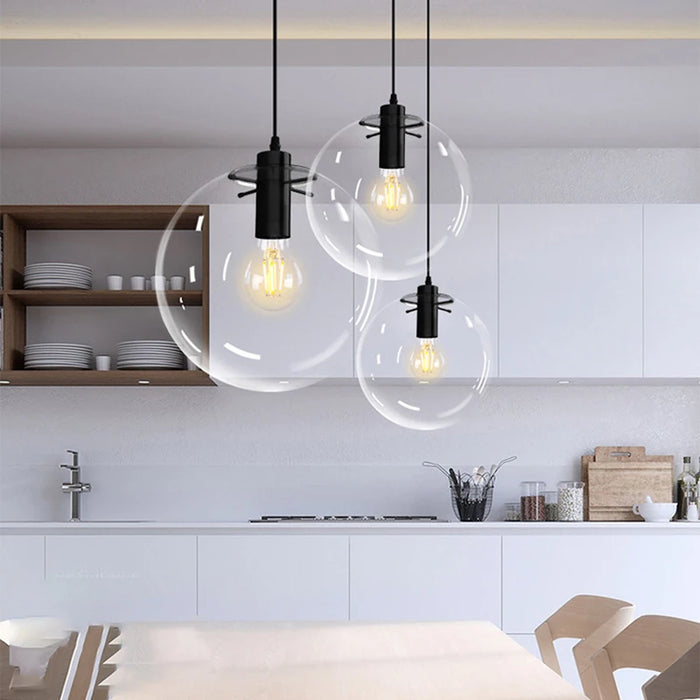 Modern Bubble Ball Pendant Light – Creative Hanging Lighting Fixture for Bedroom, Dining Room, Study, and Bar