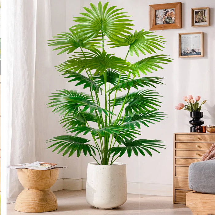 Artificial Fan Palm Tree – Large Tropical Fake Plant for Office, Home, and Holiday Decoration (60-105cm)