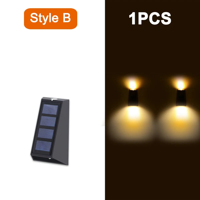 Upgrade LED Outdoor Wall Solar Lights – Waterproof Garden Lighting for Villa, Patio, Stair, and Corridor Decoration