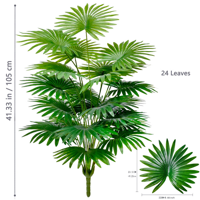 Artificial Fan Palm Tree – Large Tropical Fake Plant for Office, Home, and Holiday Decoration (60-105cm)