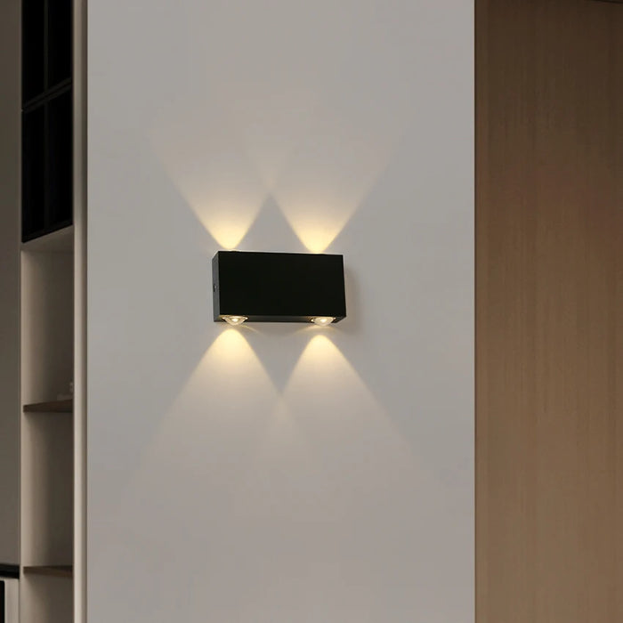 Modern Minimalist LED Wall Lamp – 2W/4W/6W Up & Down Aluminum Light for Bedroom, Living Room, Corridor & Hotel Décor