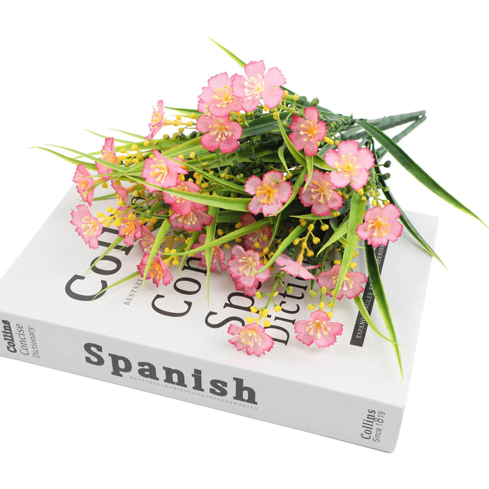 2/6/10 Bundles Outdoor Artificial Flowers – UV Resistant Faux Silk Flowers for Garden, Front Porch, and Outdoor Décor