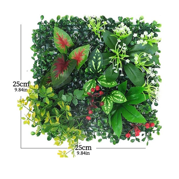 25x25cm Artificial Grass Panel – Lush Green Lawn Backdrop for Wedding, Hotel, Garden & Home Decoration