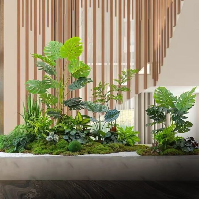 Artificial Fern Leaves Persian Grass Plant – 33-48cm Hanging Wall Décor for Home, Office, and Outdoor DIY Landscaping