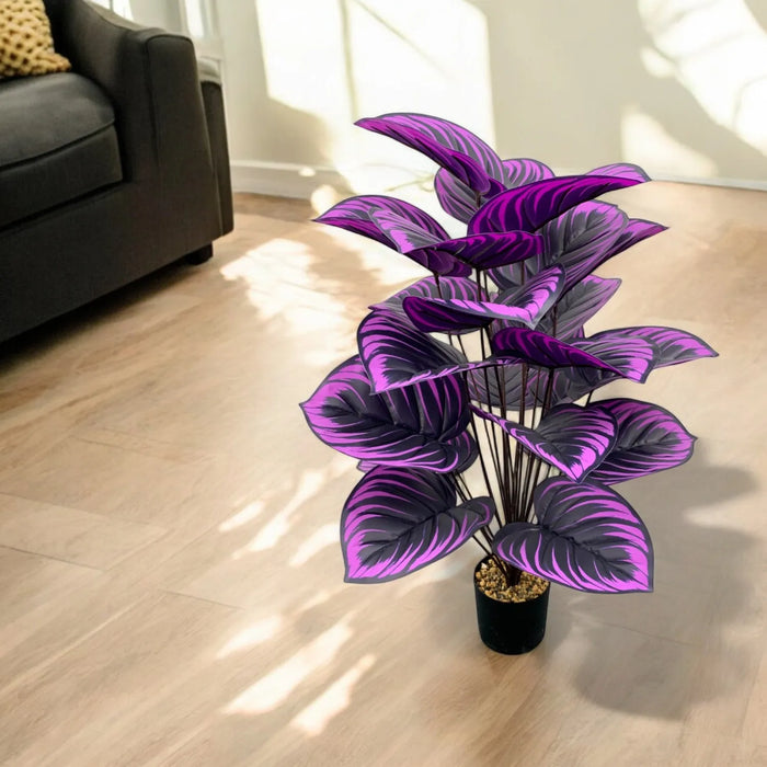 Elegant Purple Artificial Plant – Perfect for Home, Office, Wedding & Spring Decor – Floor Display, Container Not Included, Size: 75 CM and 85 CM