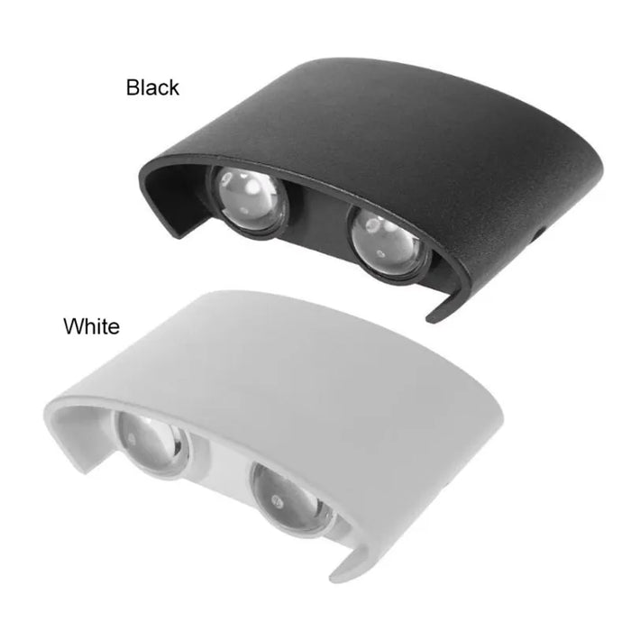 Modern LED Wall Sconce – Up & Down Indoor Outdoor Wall Lamp for Living Room, Bedroom & Hallway