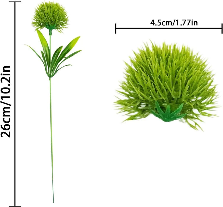 5/10Pcs Artificial Dandelion Flowers Bouquet – Silk & Plastic Faux Floral Arrangements for Living Room, Wedding, Garden, and DIY Wreaths
