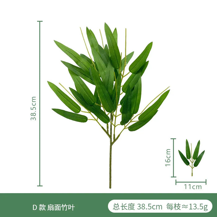 Artificial Eucalyptus Leaves and Apple Leaf Table Flower Arrangement – Realistic Green Faux Plants for Home, Office, and Bridal Shower Decor