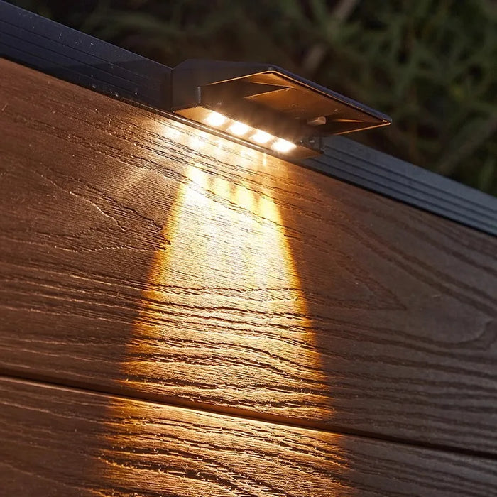 4 LED Solar Outdoor Garden Lamps – Waterproof Decorative Lighting for Balcony, Fence, Yard, and Pathway – Solar Powered, Ambient Sunlight Lights, IP65 Waterproof