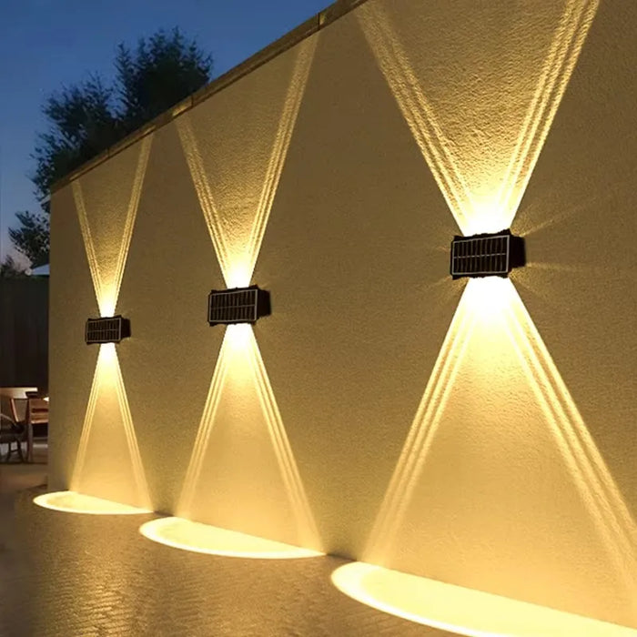 Solar Wall Lamp – Waterproof LED Outdoor Light with Up and Down Luminous Design for Garden, Yard, and Balcony Decoration