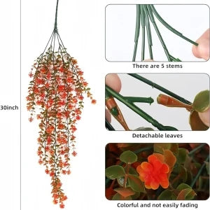 76CM Artificial Ivy Hanging Vine – Fake Eucalyptus Plant for Home, Garden, Wedding, and Outdoor Decoration