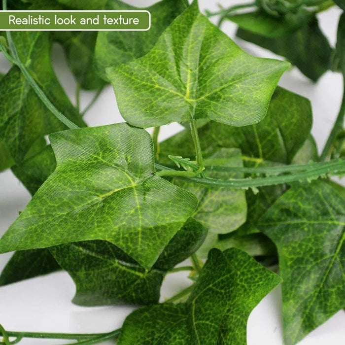 2.1m Artificial Ivy Leaf Garland – Lifelike Green Vine for Home, Garden, and Wedding Decoration – Silk Hanging Vine for DIY Projects and Party Décor