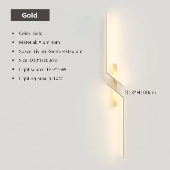 Modern LED Wall Lamp – Minimalist Design, Up & Down Lighting for Bedroom, Living Room, TV Sofa, and Lobby – Dimmable Wall-Mounted Light