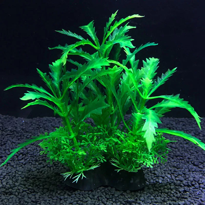 Artificial Aquarium Decor Plants – Plastic Water Grass Ornament, 14cm Tall Aquatic Plant for Fish Tank Decoration, 12 Color Options