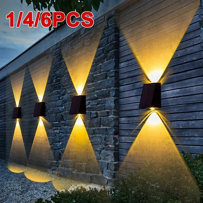 Upgrade LED Outdoor Wall Solar Lights – Waterproof Garden Lighting for Villa, Patio, Stair, and Corridor Decoration