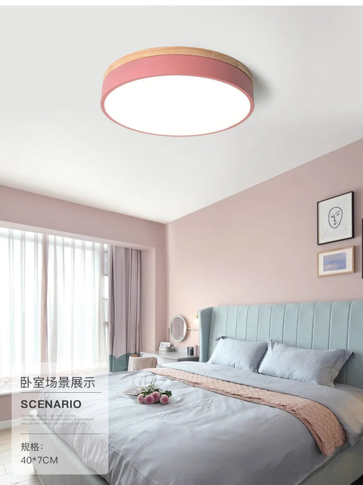 Modern LED Ceiling Light – 27W Surface-Mounted Fixture with Warm, Cold, and Natural Light Options for Living Room, Bedroom, and Kitchen