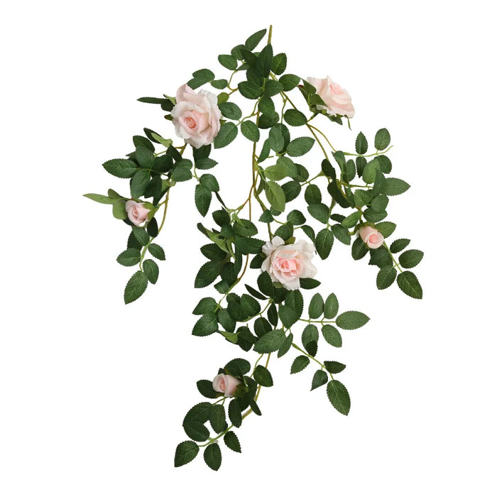 Rose Vine Wall Hanging Flower Decor – Silk Floral Rattan for Wedding, Reception, Party, and Home Decoration (66cm)