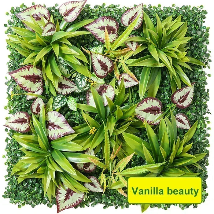 Artificial Boxwood Wall Panel – 50x50cm UV-Resistant Privacy Screen for Home, Wedding, and Outdoor Decoration"