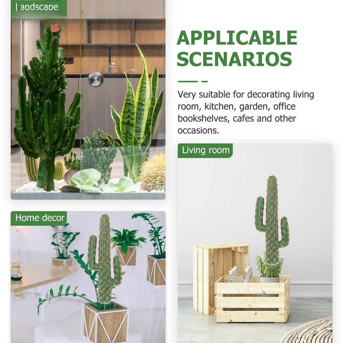 Tropical Artificial Cactus Decoration – Realistic Foam Succulent Plant for DIY Micro Landscape, Home, and Office Decor