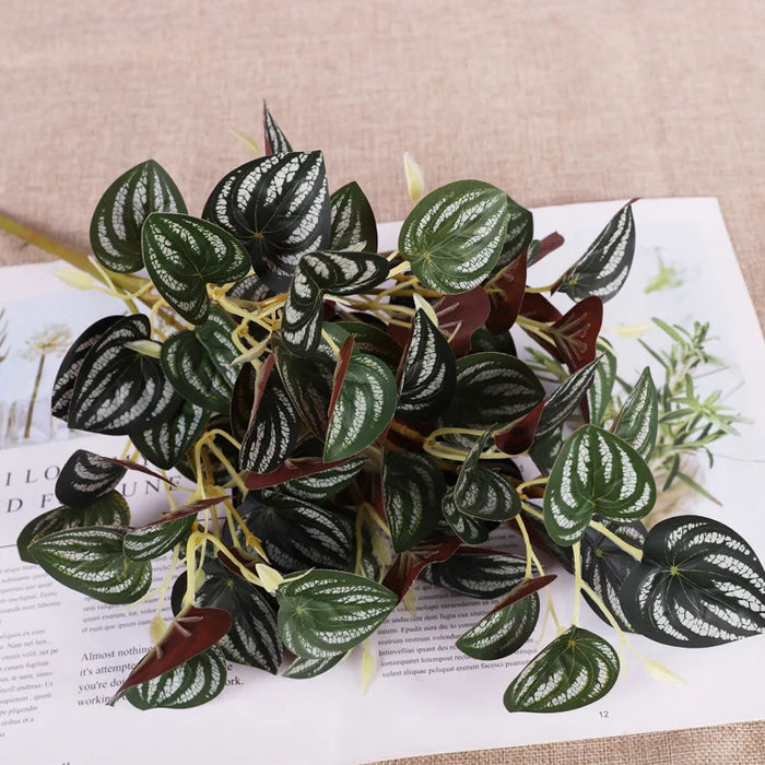 Artificial Plastic Plants for Home Decor – Faux Jungle Wall Grass Greenery for Garden, Party, and Interior Decoration (5 Pcs)