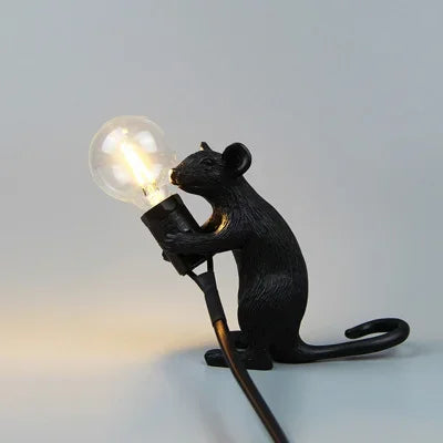 Modern USB Mouse Lamp LED Night Light – Creative Animal Shape Bedside Table Lamp for Home Decor, Bedroom, and Desktop Lighting