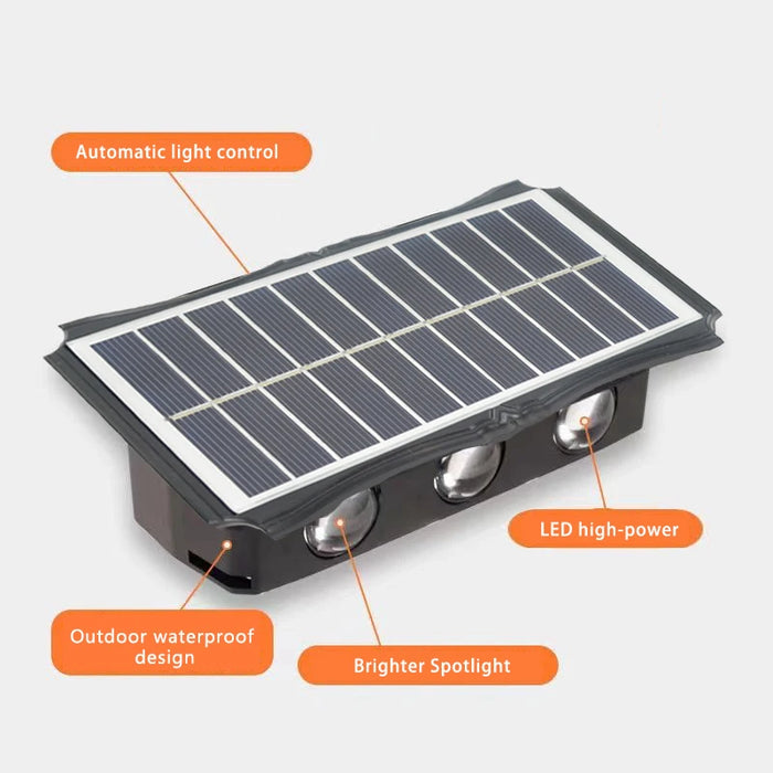 Solar LED Wall Light – Waterproof Outdoor Lamp for Garden, Balcony & Yard Decoration