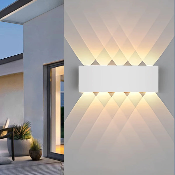 Modern LED Outdoor Wall Light – Waterproof Porch and Balcony Wall Lamp for Home Garden, IP55 Rated