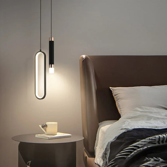 Modern Minimalist LED Pendant Light Chandelier – Adjustable Suspension Lamp for Bedroom, Living Room, and Home Decor