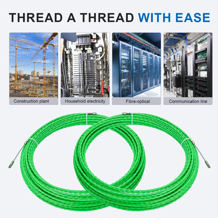 Wire Snake Guide Chart 5mm Fiberglass Cable Push Puller – Fish Tape Snake Rodder Wire Guide T ...