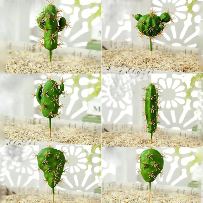 Tropical Artificial Cactus Decoration – Realistic Foam Succulent Plant for DIY Micro Landscape, Home, and Office Decor