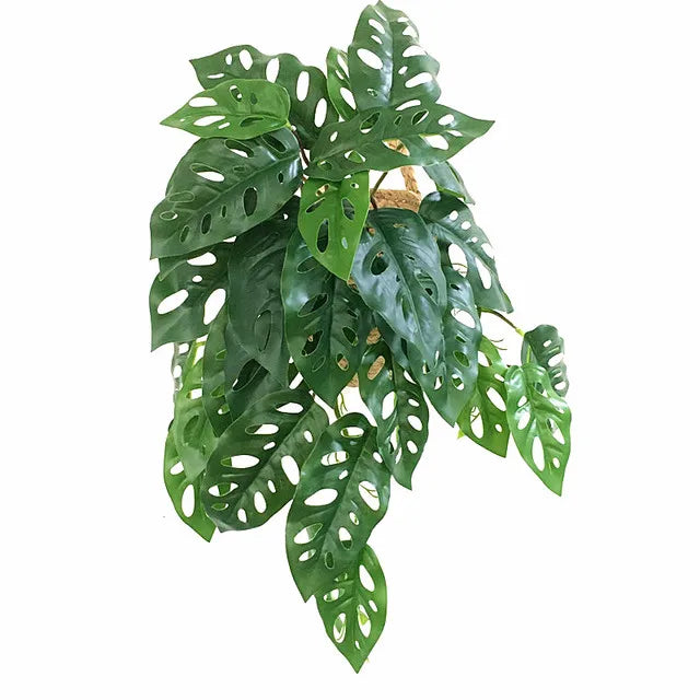 26CM Artificial Green Plants Mini Vines – Fake Flower Branch for Wedding, Office, Hotel, and Home Decor